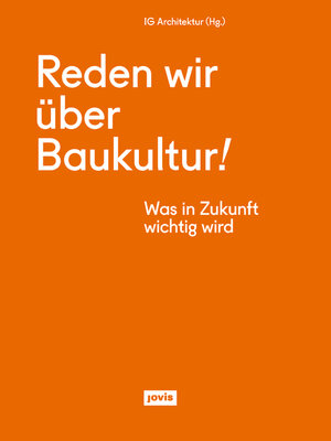 cover image of Reden wir über Baukultur!